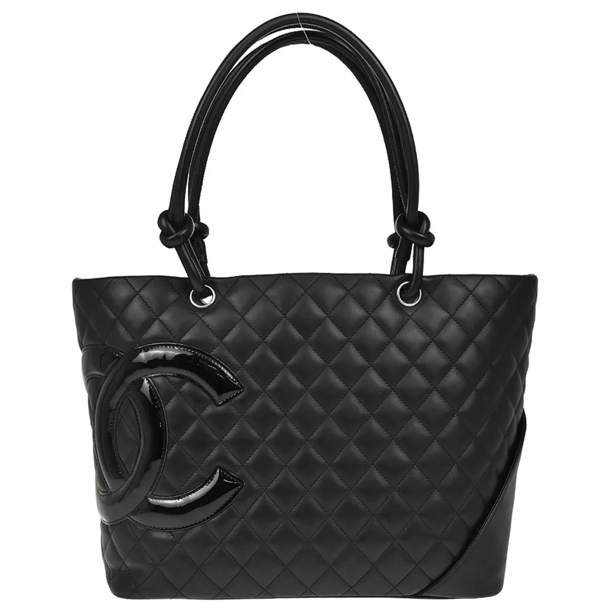 Chanel 2008-2009 Black Calfskin Cambon Ligne Tote Handbag
