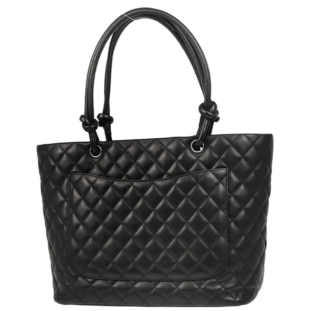 Chanel 2008-2009 Black Calfskin Cambon Ligne Tote Handbag