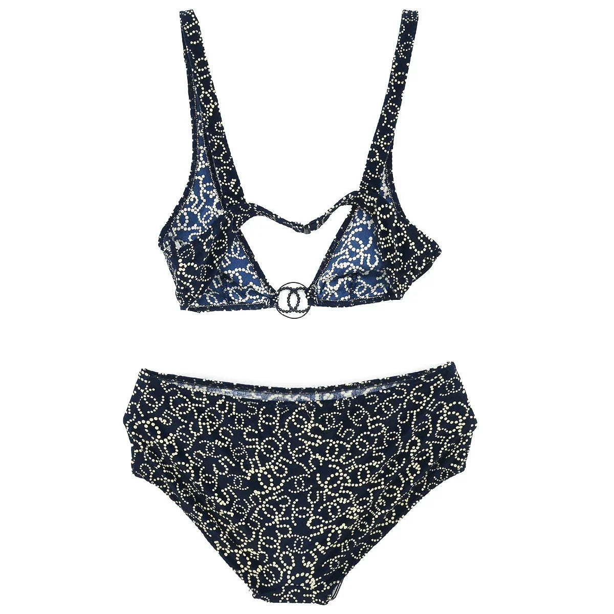 Chanel 2006 Swimsuit Bikini Navy #34
