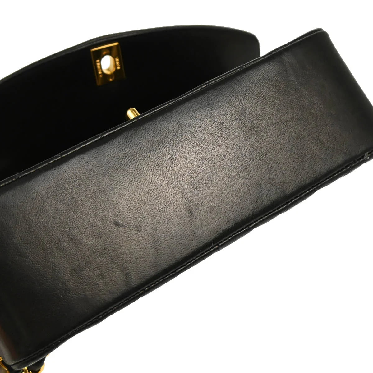 Chanel 1991-1994 Black Lambskin Small Diana Shoulder Bag