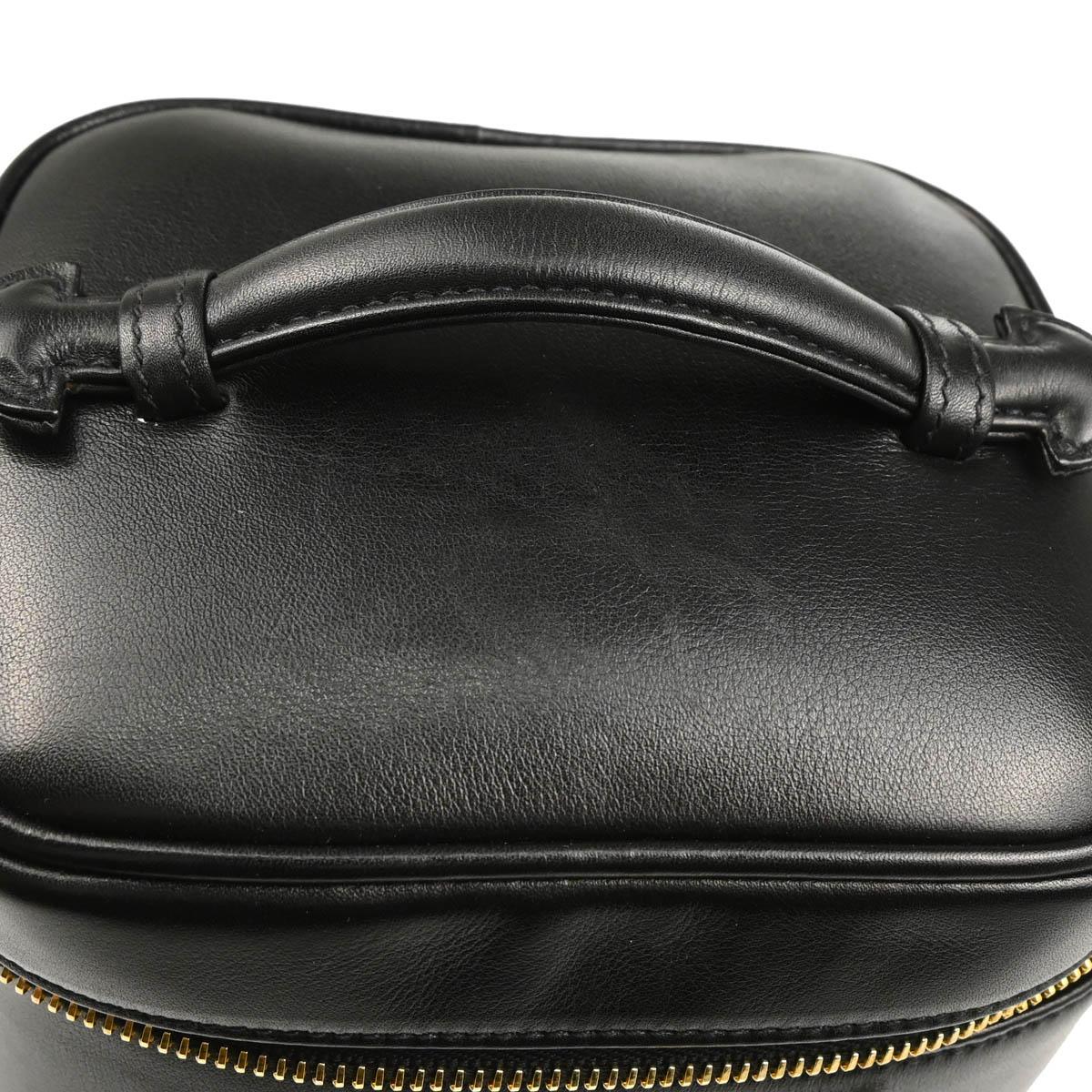 Chanel 1996-1997 Black Lambskin Vanity Handbag