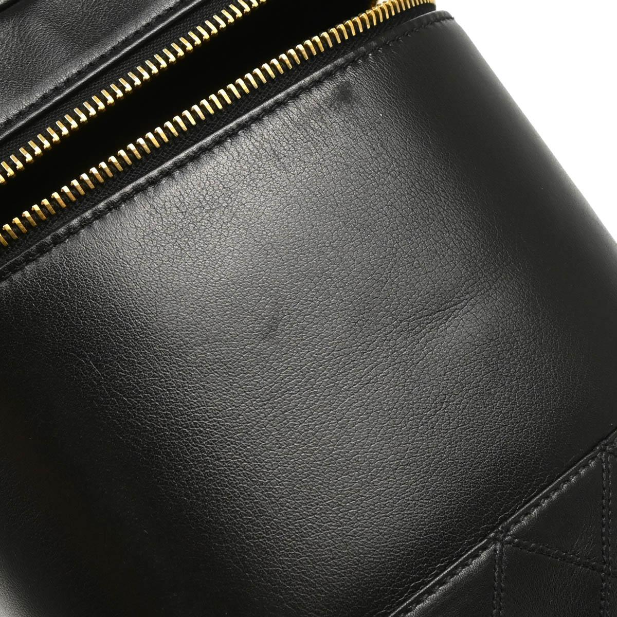 Chanel 1996-1997 Black Lambskin Vanity Handbag