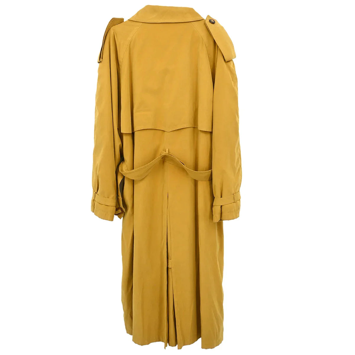 Hermes Double Breasted Coat Dark Yellow #48