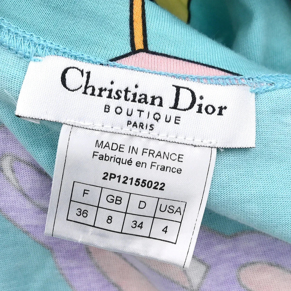 Christian Dior 2002 Short Sleeve T-shirt Top Light Blue #36