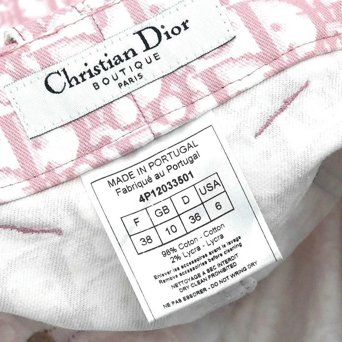 Christian Dior 2004 Skirt Trotter Pink #38