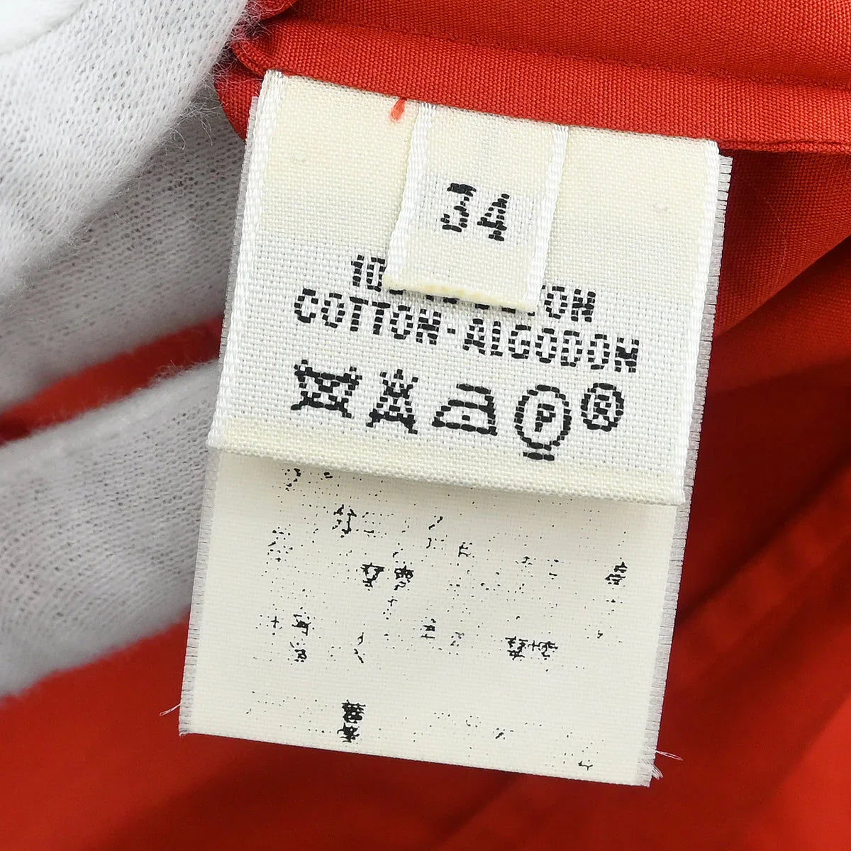 Hermes Shirt Blouse Vermilion Red #34