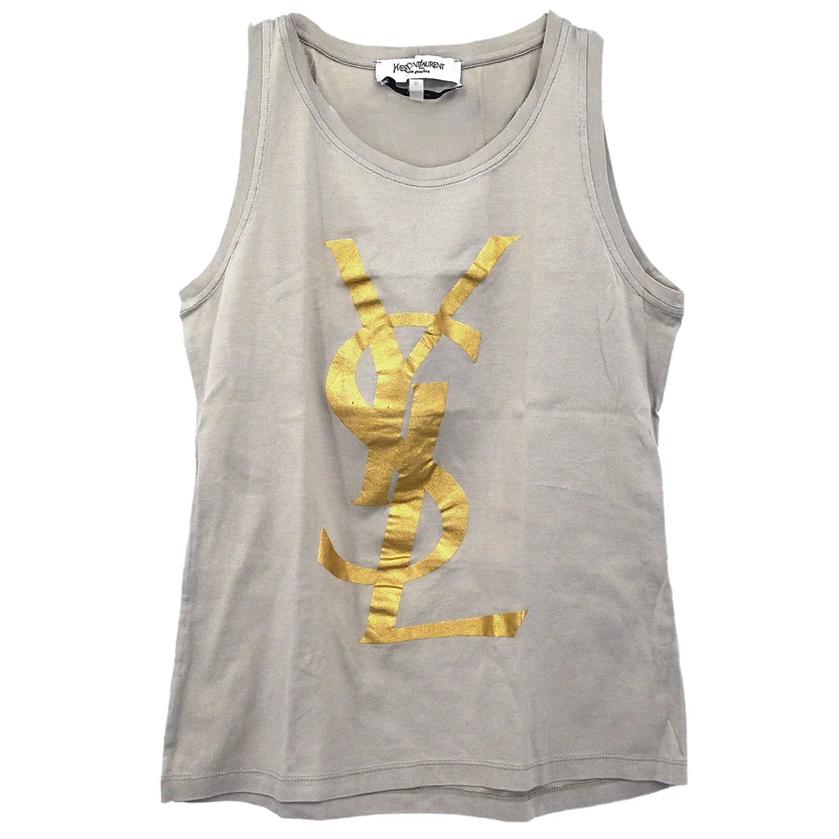 Yves Saint Laurent Tank Sleeveless Top Gray #S