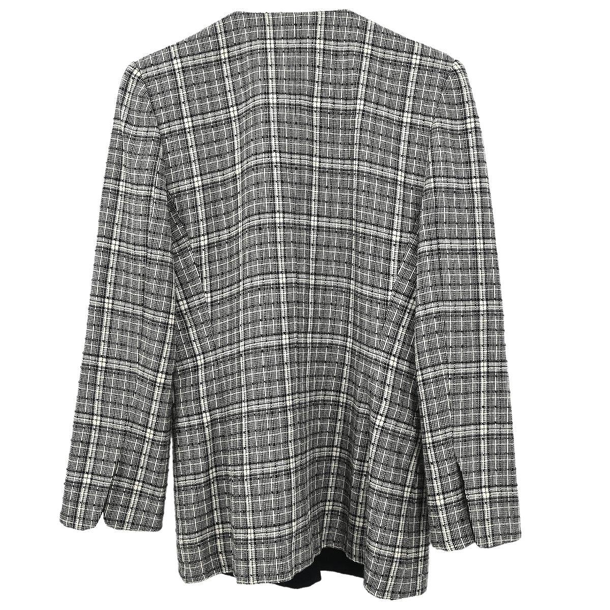Christian Dior Single Breasted Collarless Jacket Gray