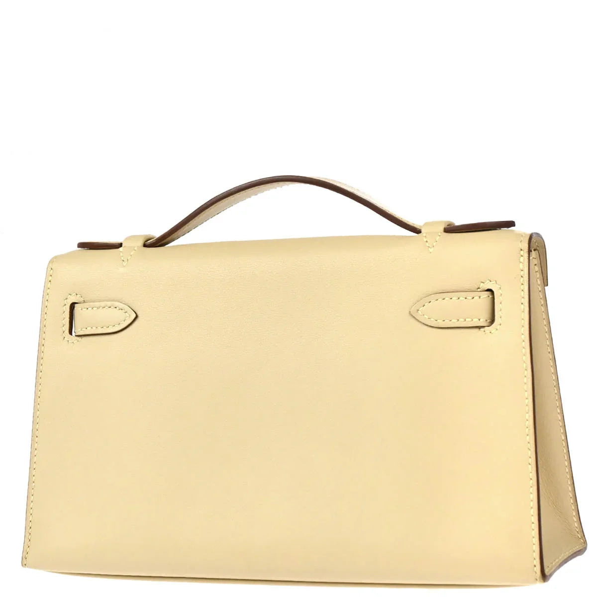 Hermes 2008 Parchemin Swift Kelly Pochette Handbag