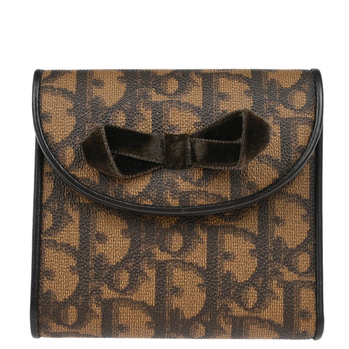 Christian Dior Brown Romantic Trotter Wallet
