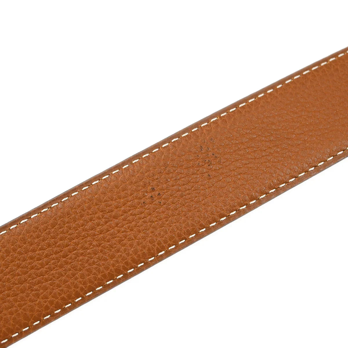 Hermes Black Box Calf Constance Reversible Belt #75 Small Good