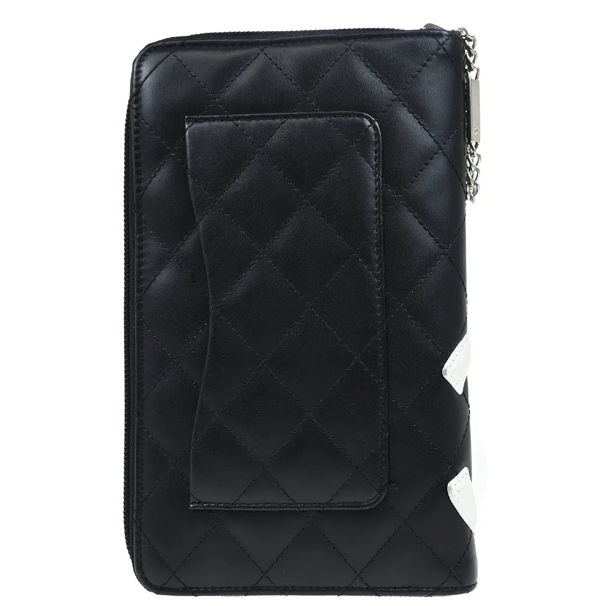 Chanel 2005-2006 Black Calfskin Cambon Ligne Long Wallet