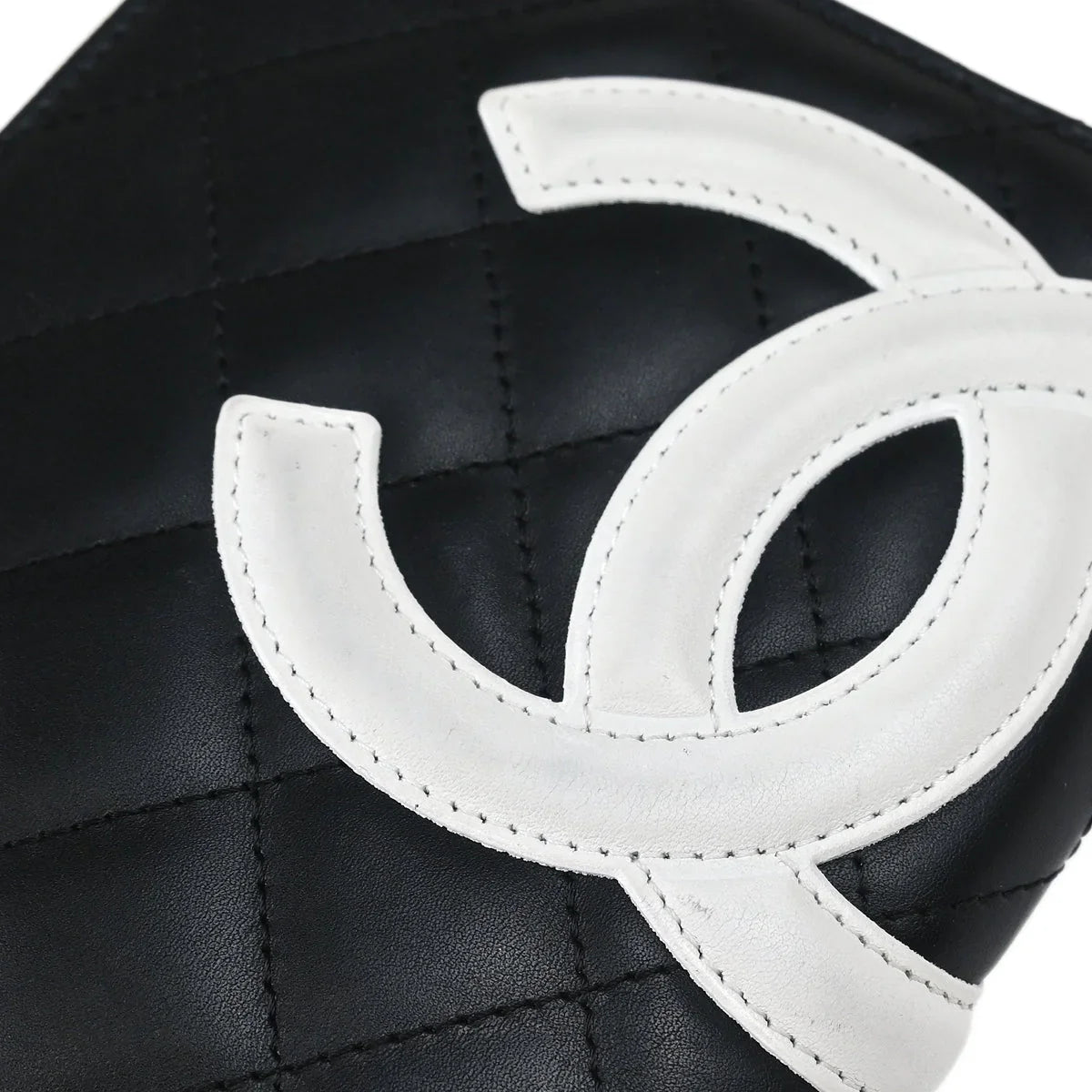 Chanel 2005-2006 Black Calfskin Cambon Ligne Long Wallet