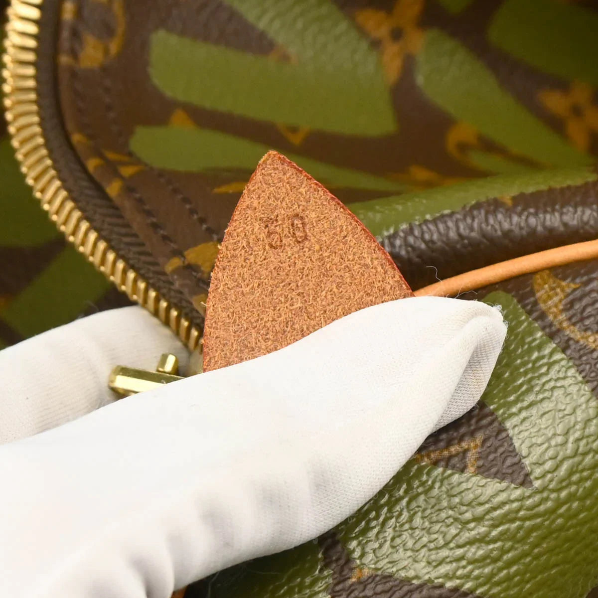 Louis Vuitton 2001 Khaki Monogram Graffiti Keepall 50 Duffle M92196