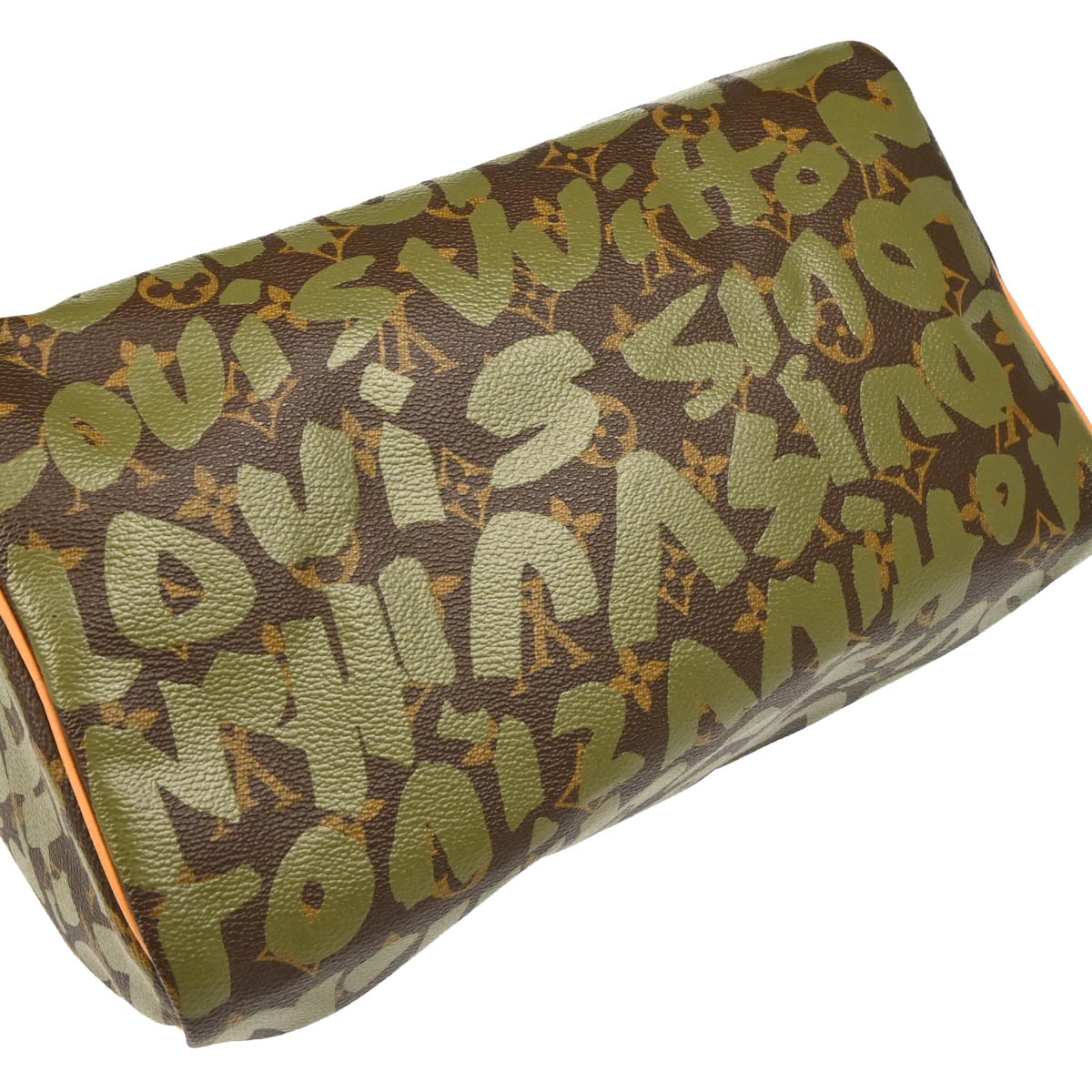 Louis Vuitton 2001 Khaki Monogram Graffiti Speedy 30 Handbag M92194