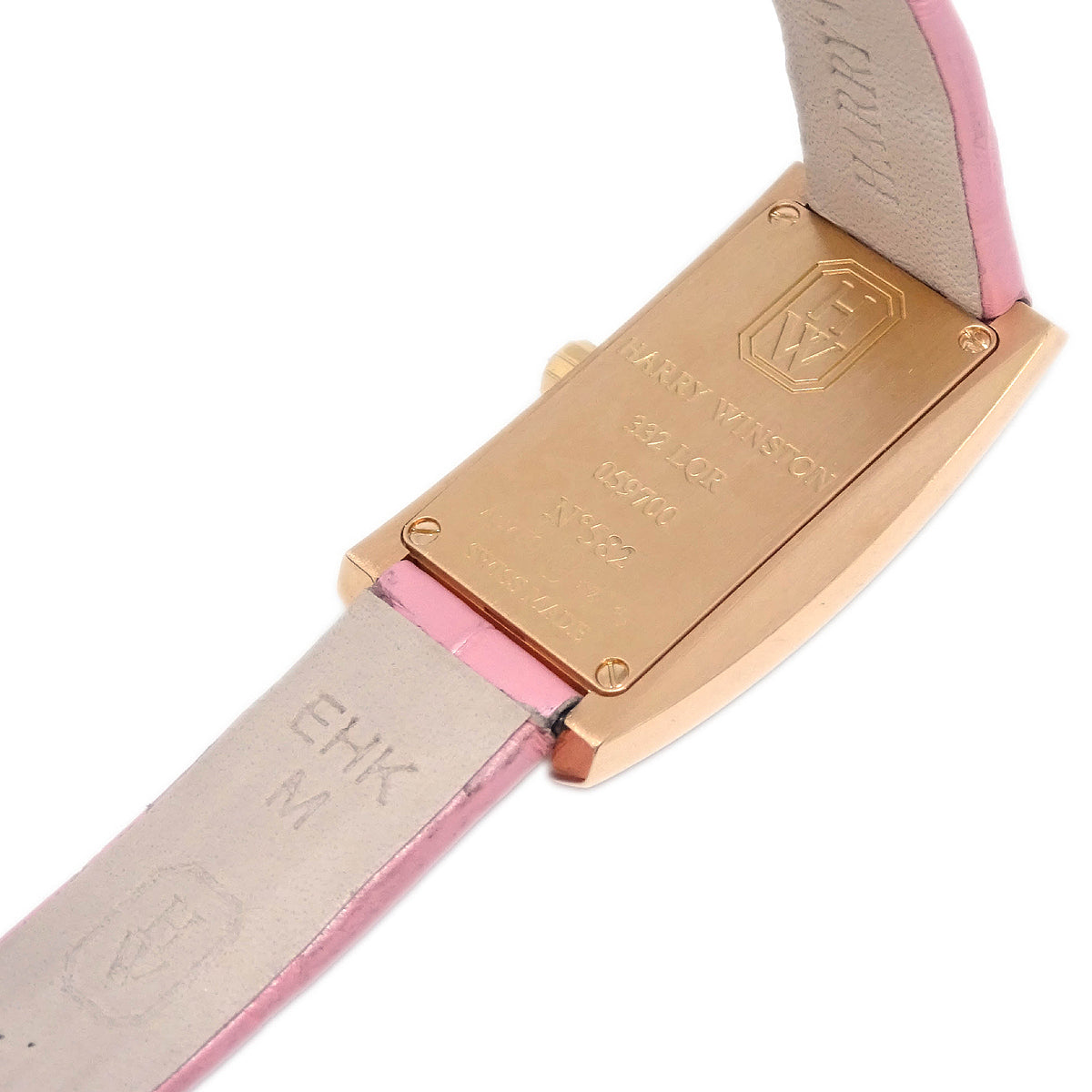 Harry Winston * 332LQR Avenue C Mini Quartz Watch 18KPG Diamond