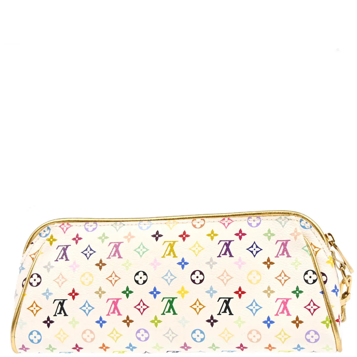 Louis Vuitton 2008 White Multicolor Kate Clutch Bag M55212
