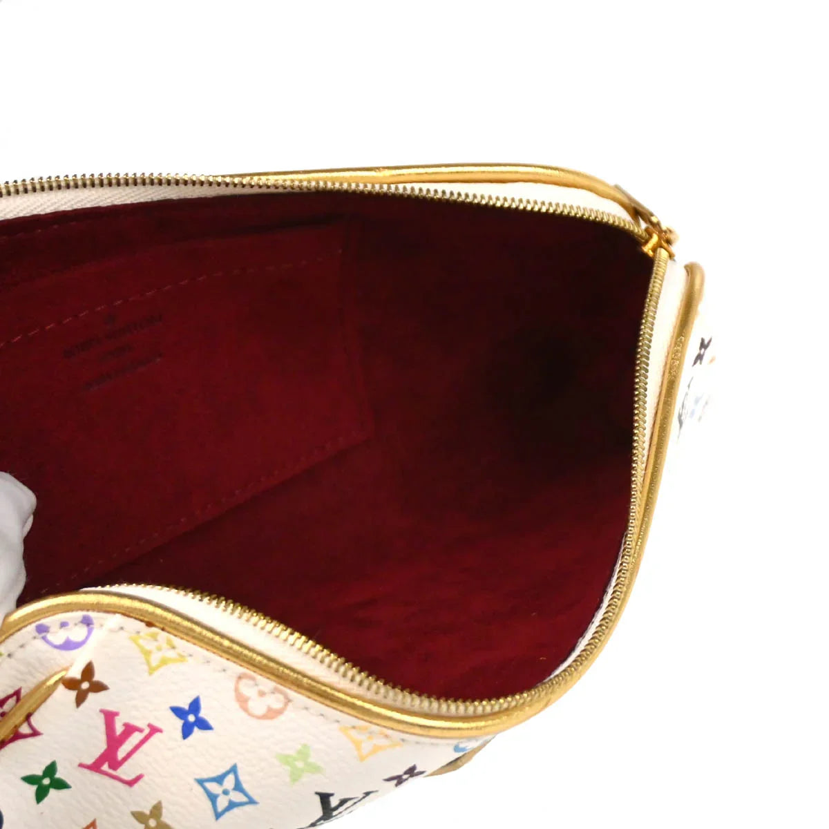 Louis Vuitton 2008 White Multicolor Kate Clutch Bag M55212