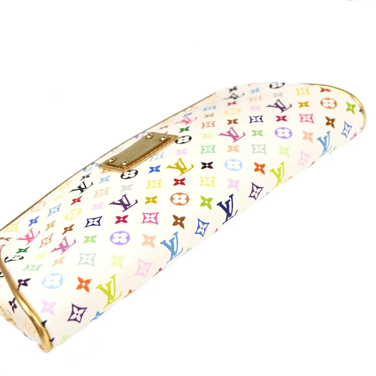 Louis Vuitton 2008 White Multicolor Kate Clutch Bag M55212