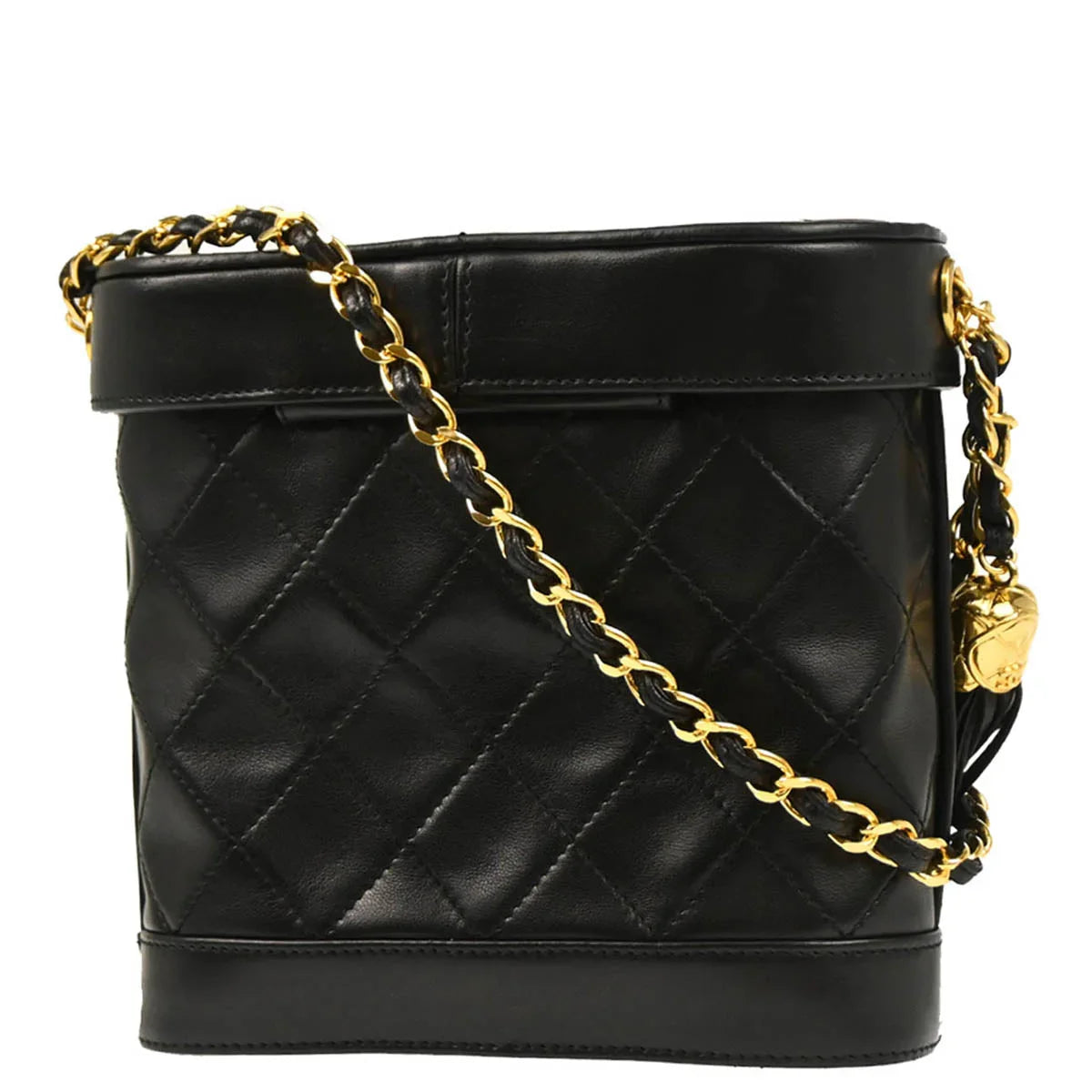 Chanel 1989-1991 Lambskin Vanity Shoulder Bag