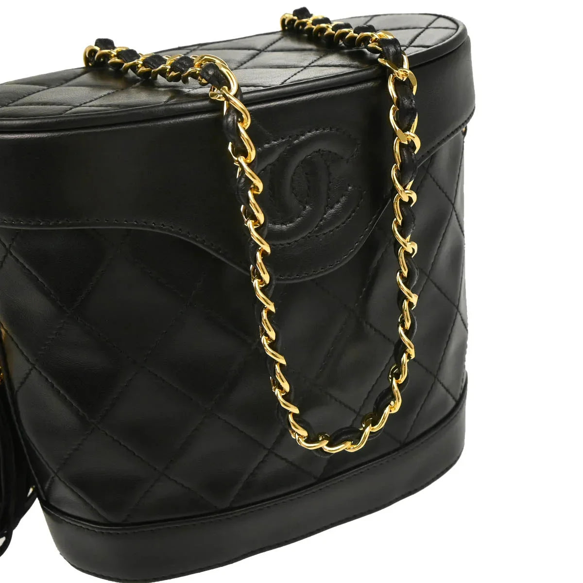 Chanel 1989-1991 Lambskin Vanity Shoulder Bag