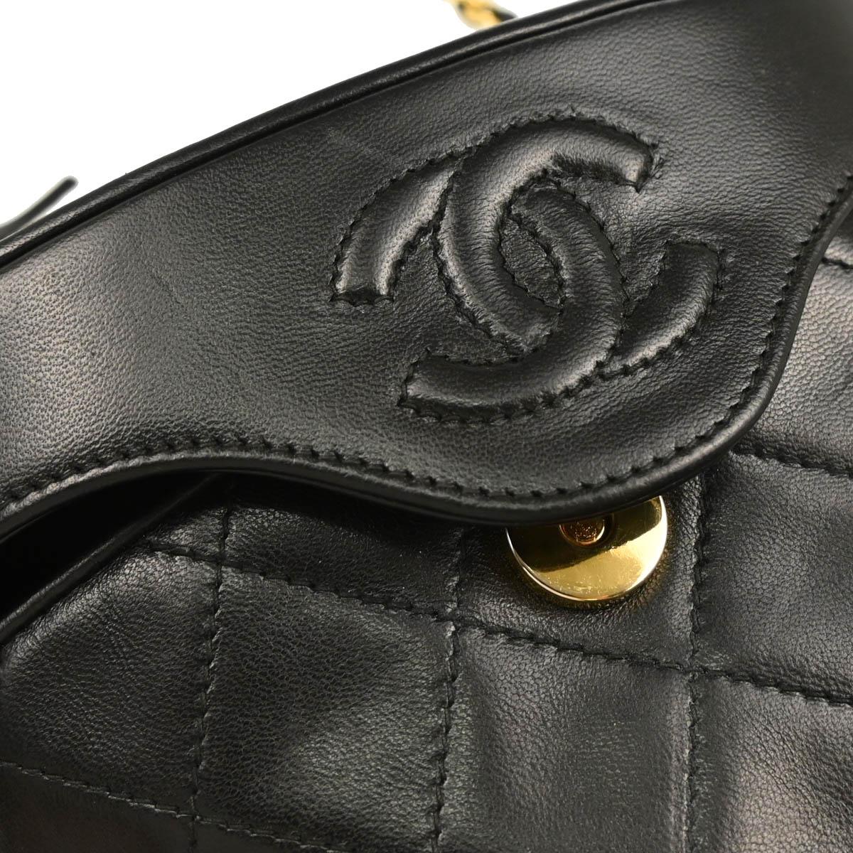 Chanel 1989-1991 Lambskin Vanity Shoulder Bag