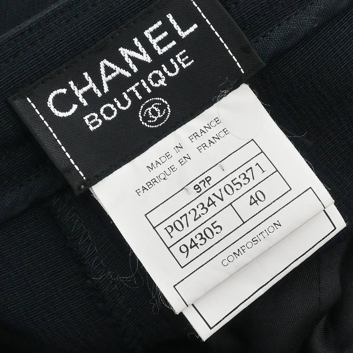 Chanel Long Pants Black #40