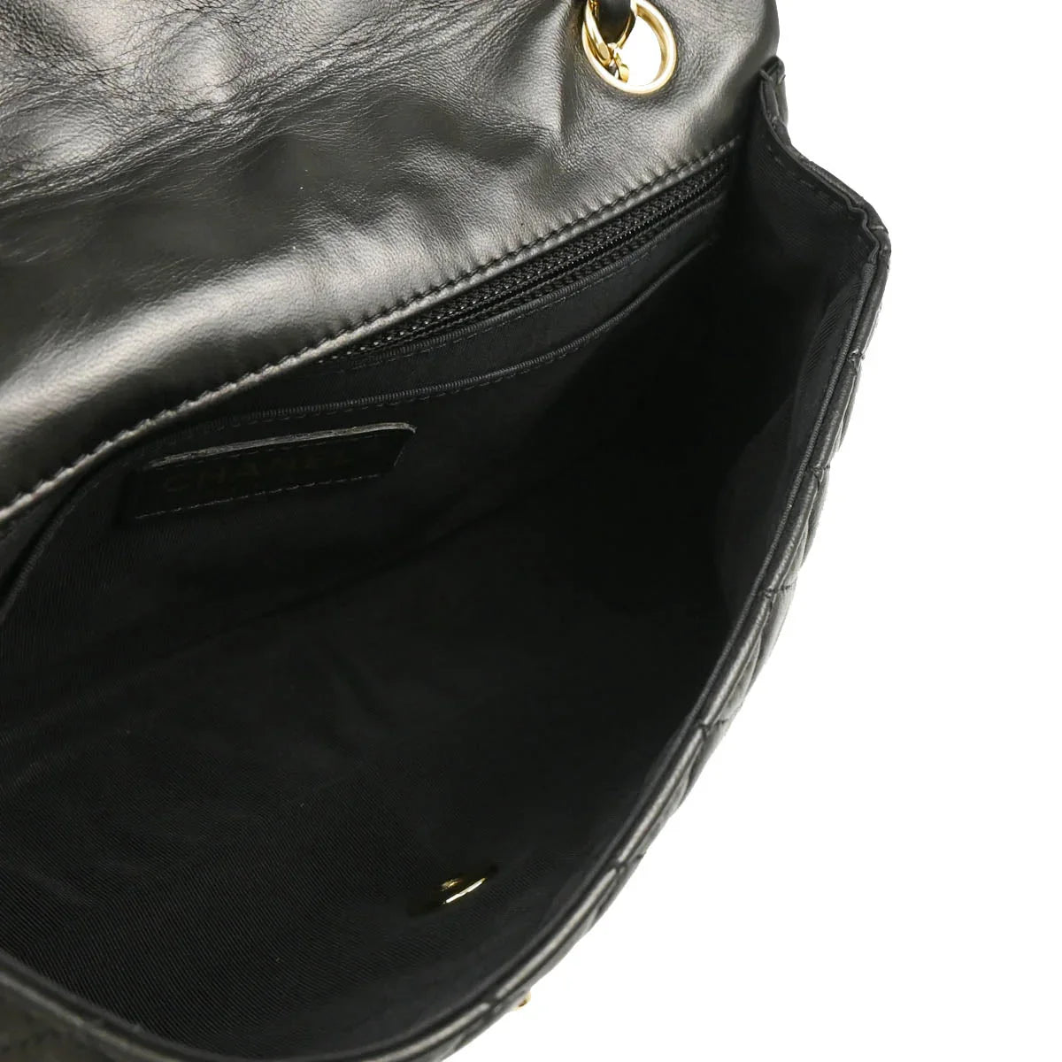 Chanel 2009-2010 Black Lambskin Valentine Shoulder Bag