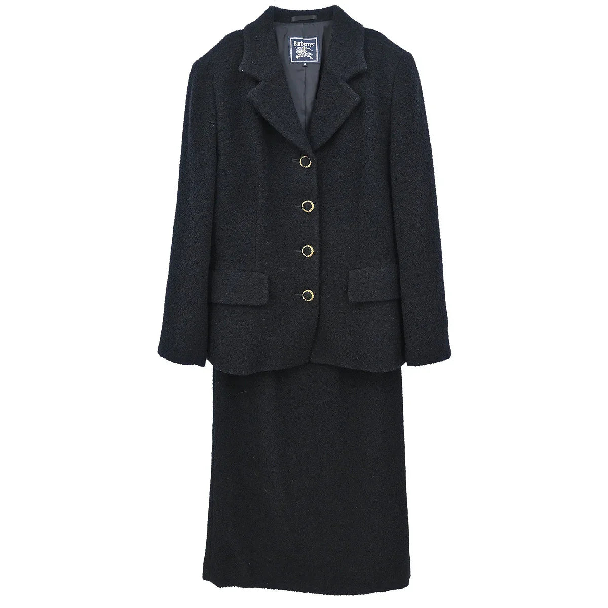 Burberrys Setup Suit Jacket Skirt Black #13