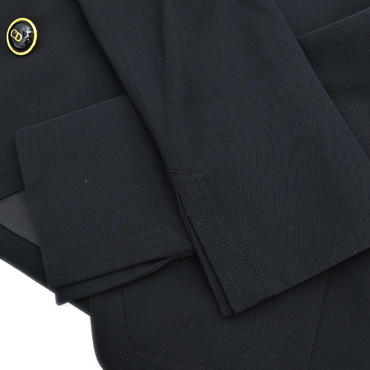 Christian Dior Setup Suit Jacket Skirt Black #9