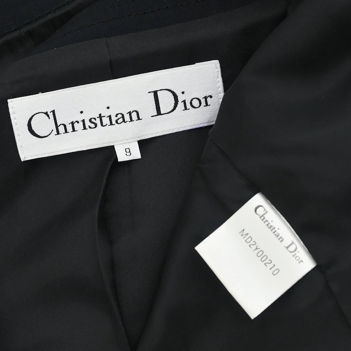 Christian Dior Setup Suit Jacket Skirt Black #9