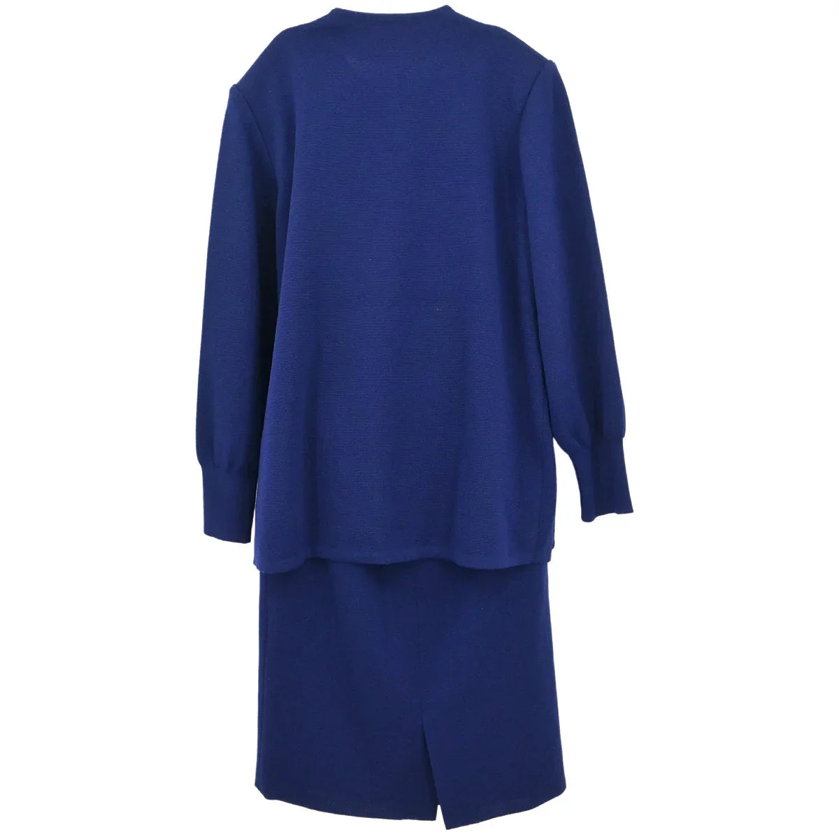 Yves Saint Laurent Setup Suit Jacket Skirt Navy #M #36-38