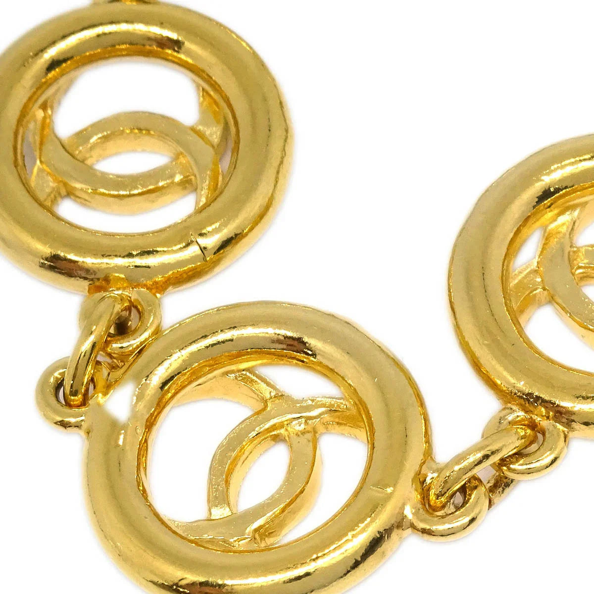 Chanel CC Bracelet Gold 1982