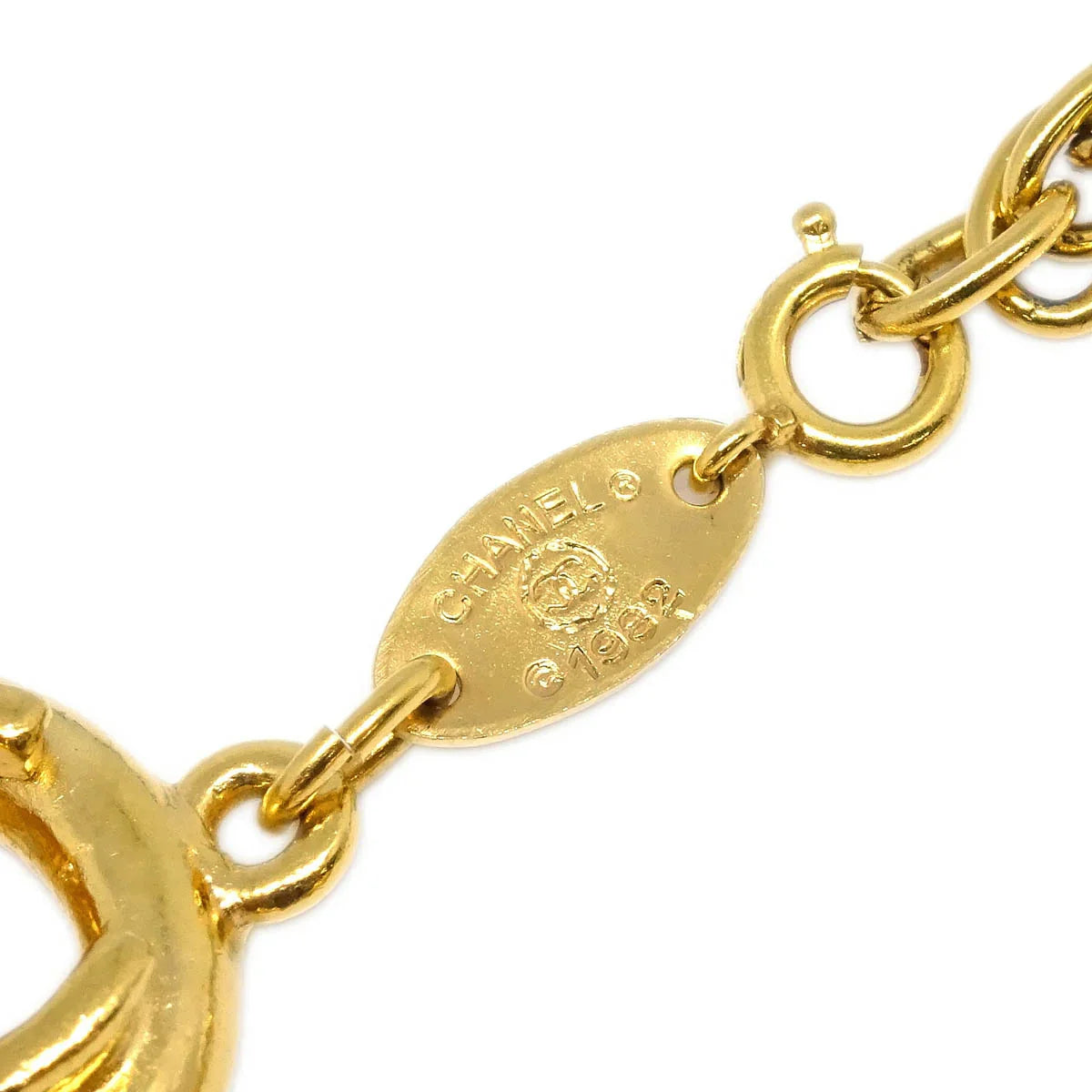Chanel CC Bracelet Gold 1982
