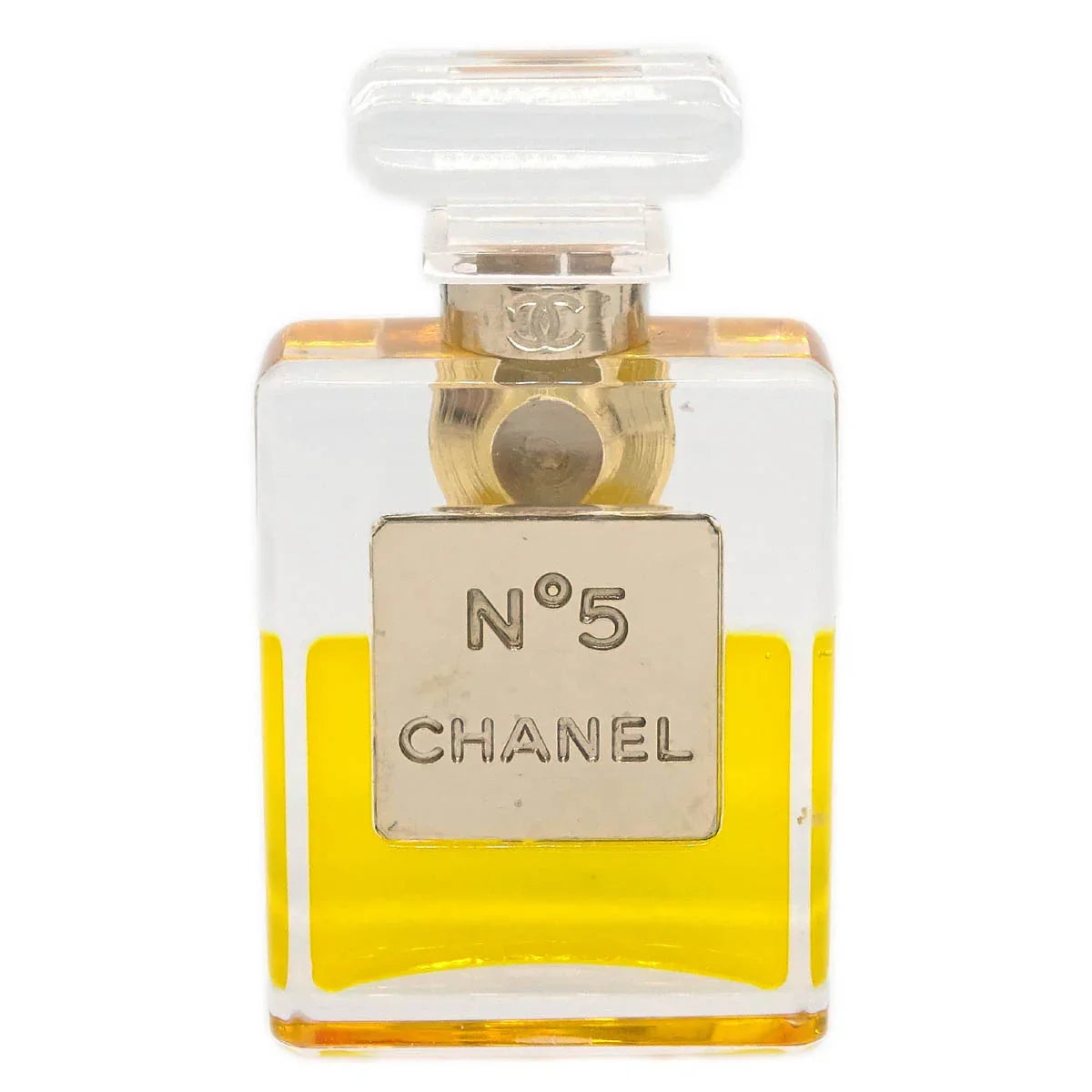 Chanel Perfume Bottle Brooch Pin Clear 06A