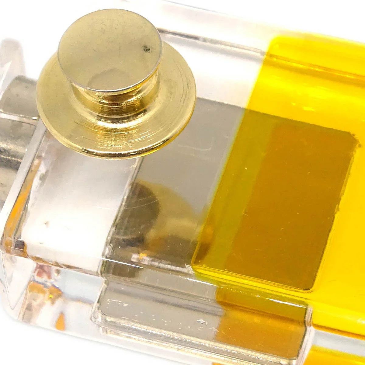 Chanel Perfume Bottle Brooch Pin Clear 06A
