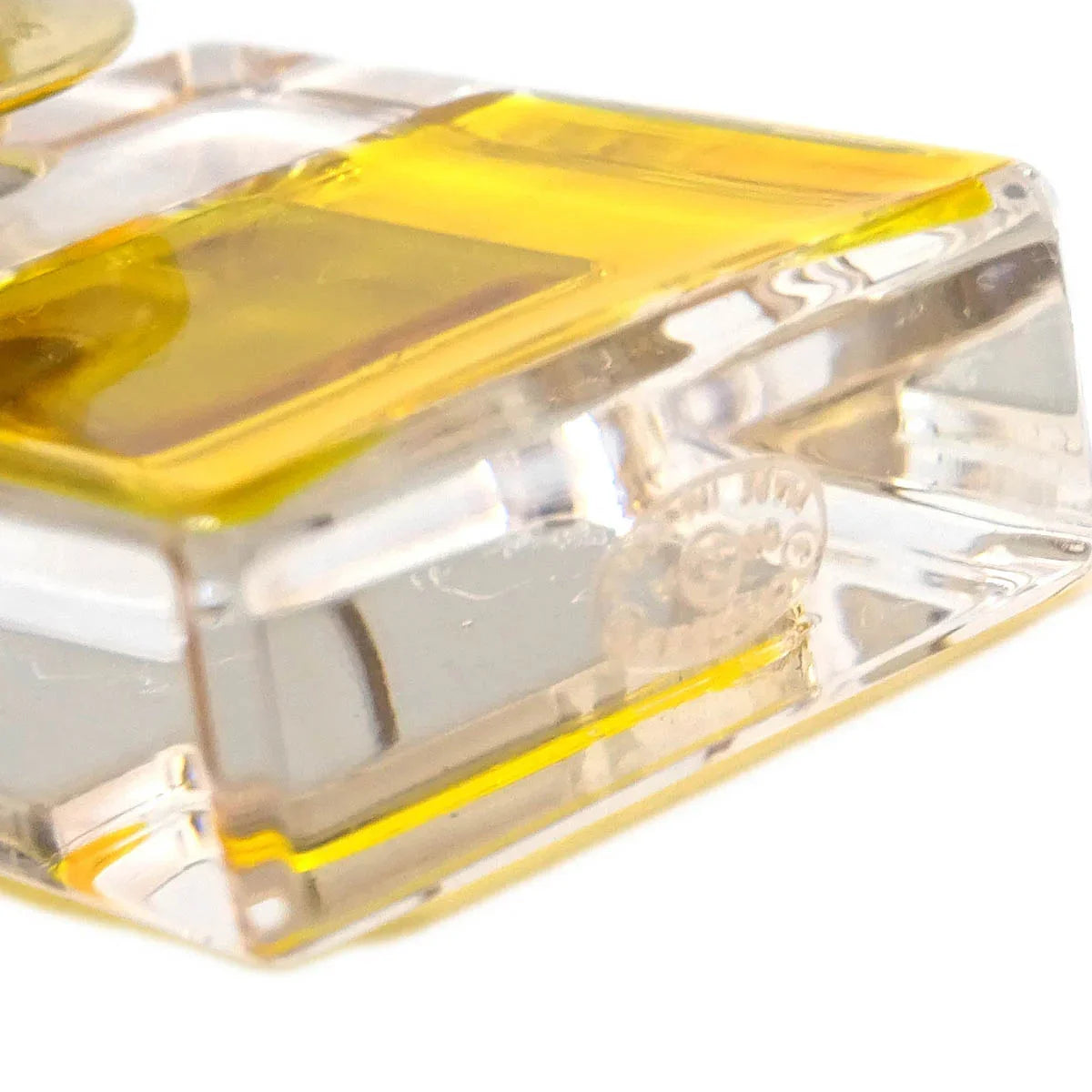 Chanel Perfume Bottle Brooch Pin Clear 06A