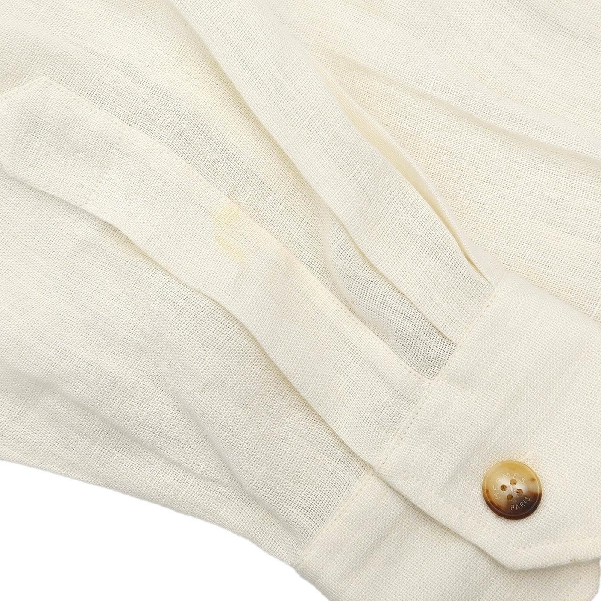 Hermes Shirt Blouse White #42