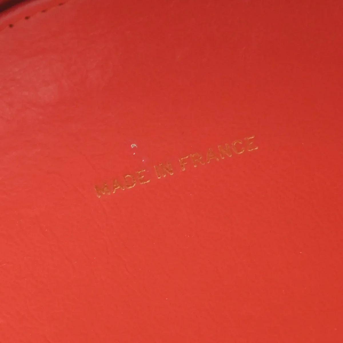 Chanel Red Patent Leather Round Vanity Handbag