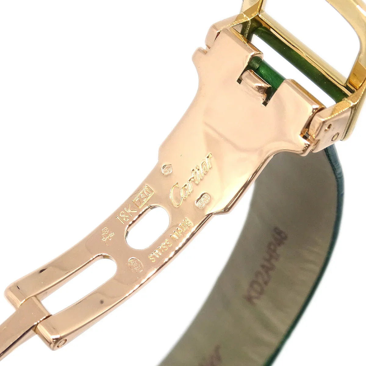 Cartier * La Dona Ref.2903 Quartz Watch 18KPG Diamond Green