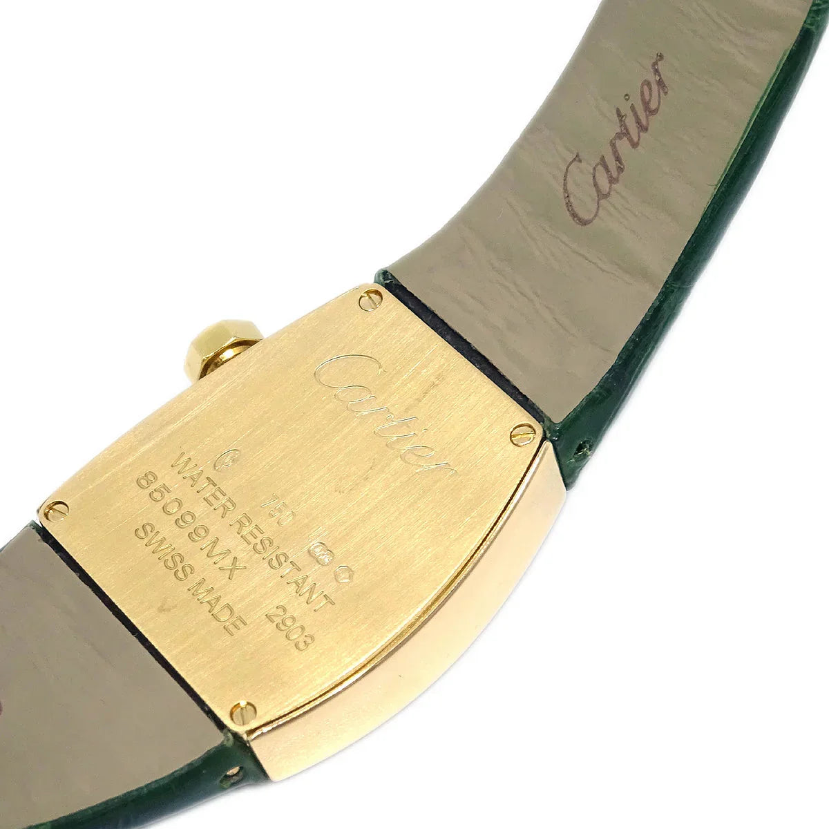 Cartier * La Dona Ref.2903 Quartz Watch 18KPG Diamond Green