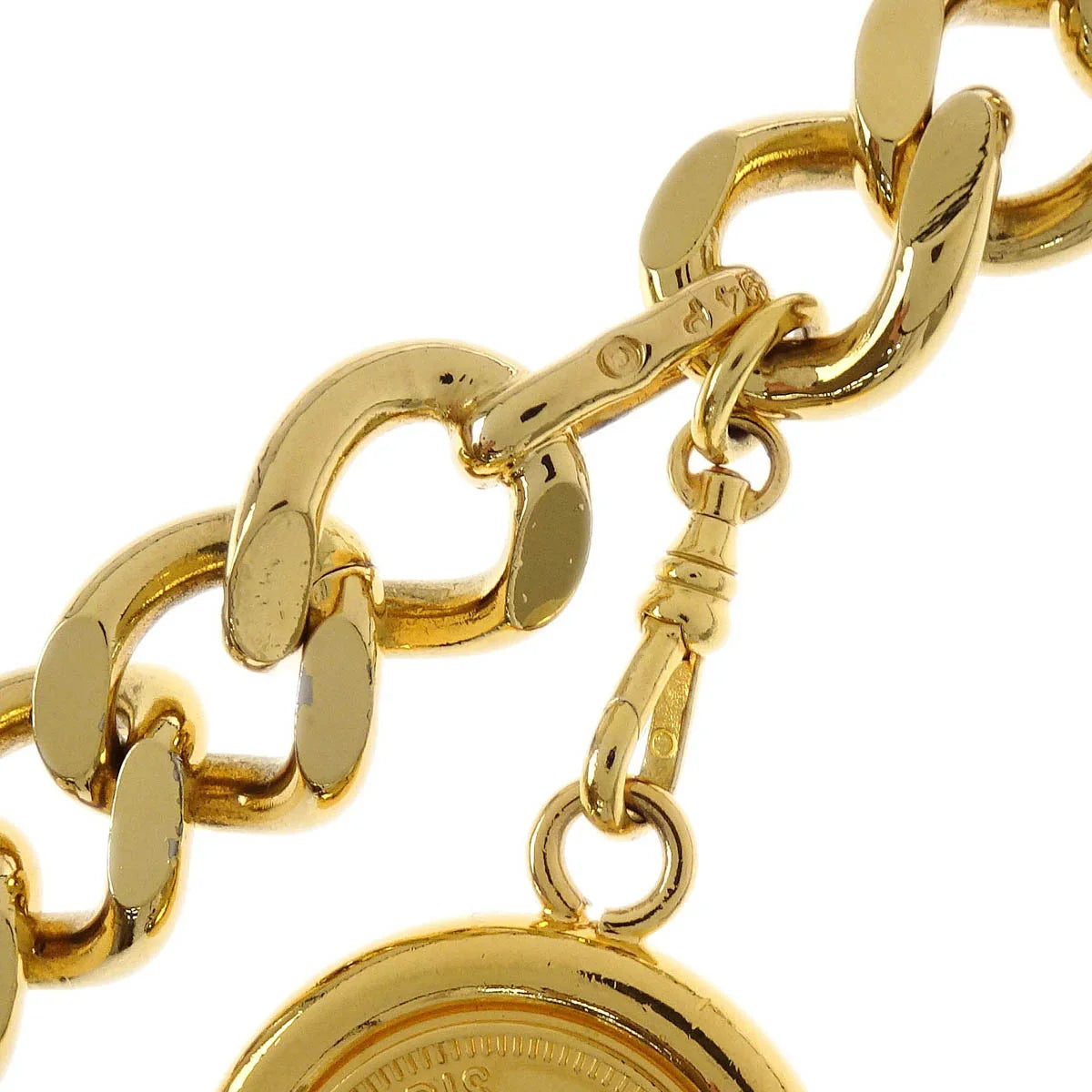 Chanel Chain Belt Medallion Gold 94P Small Good