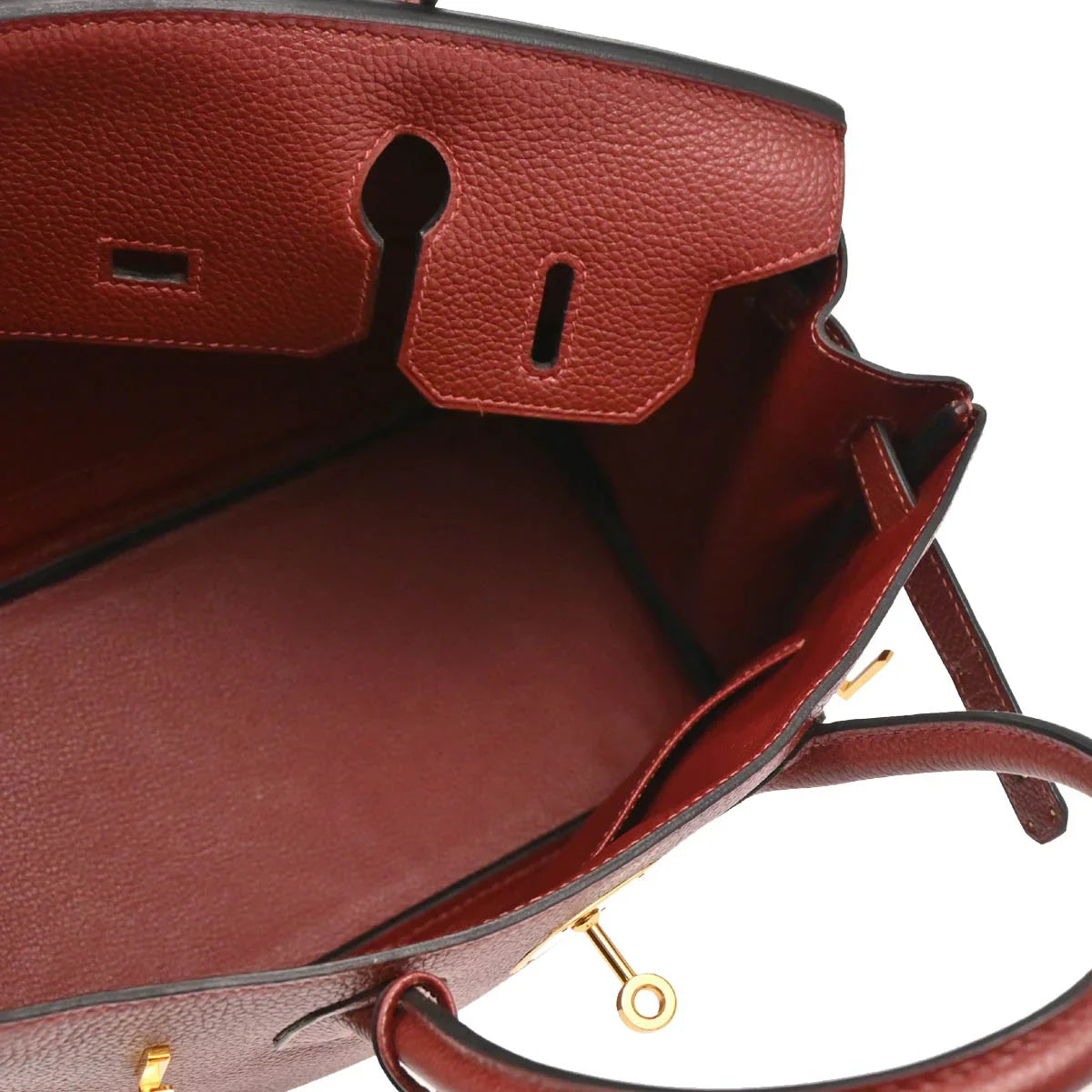 Hermes Rouge H Togo Birkin 30 Handbag
