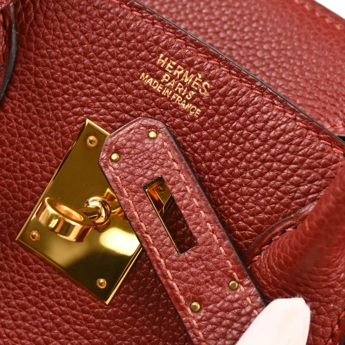 Hermes Rouge H Togo Birkin 30 Handbag