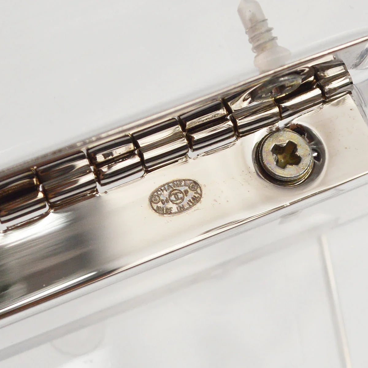 Chanel Clear Acrylic Cassette Tape Clutch Bag