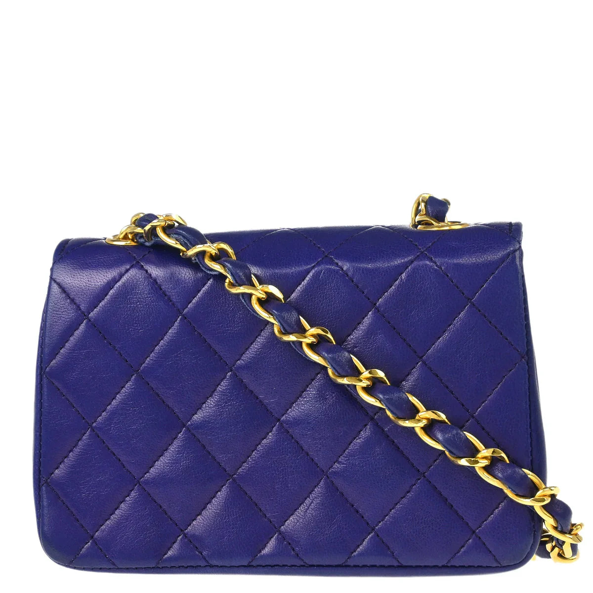 Chanel Purple Lambskin Shoulder Bag