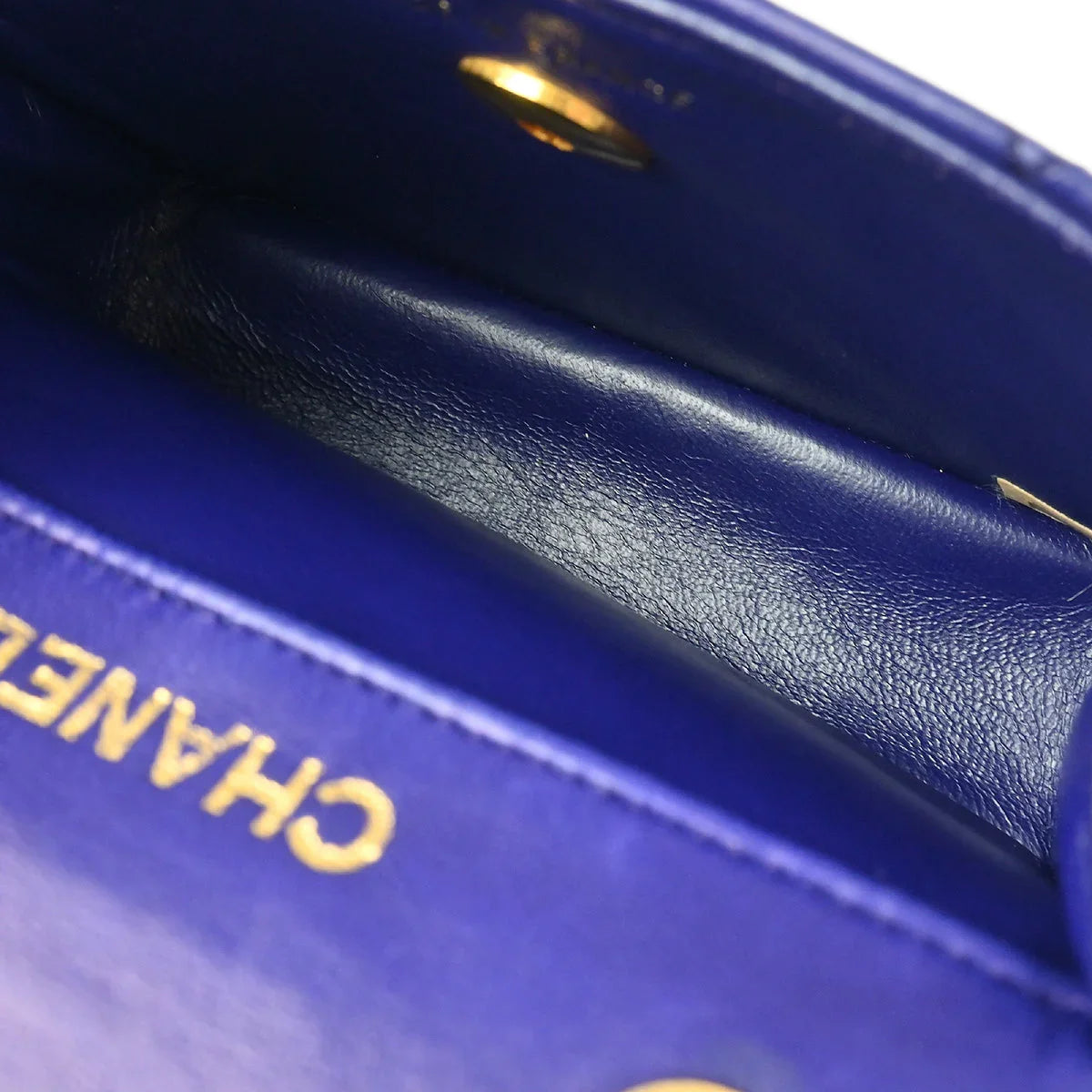 Chanel Purple Lambskin Shoulder Bag