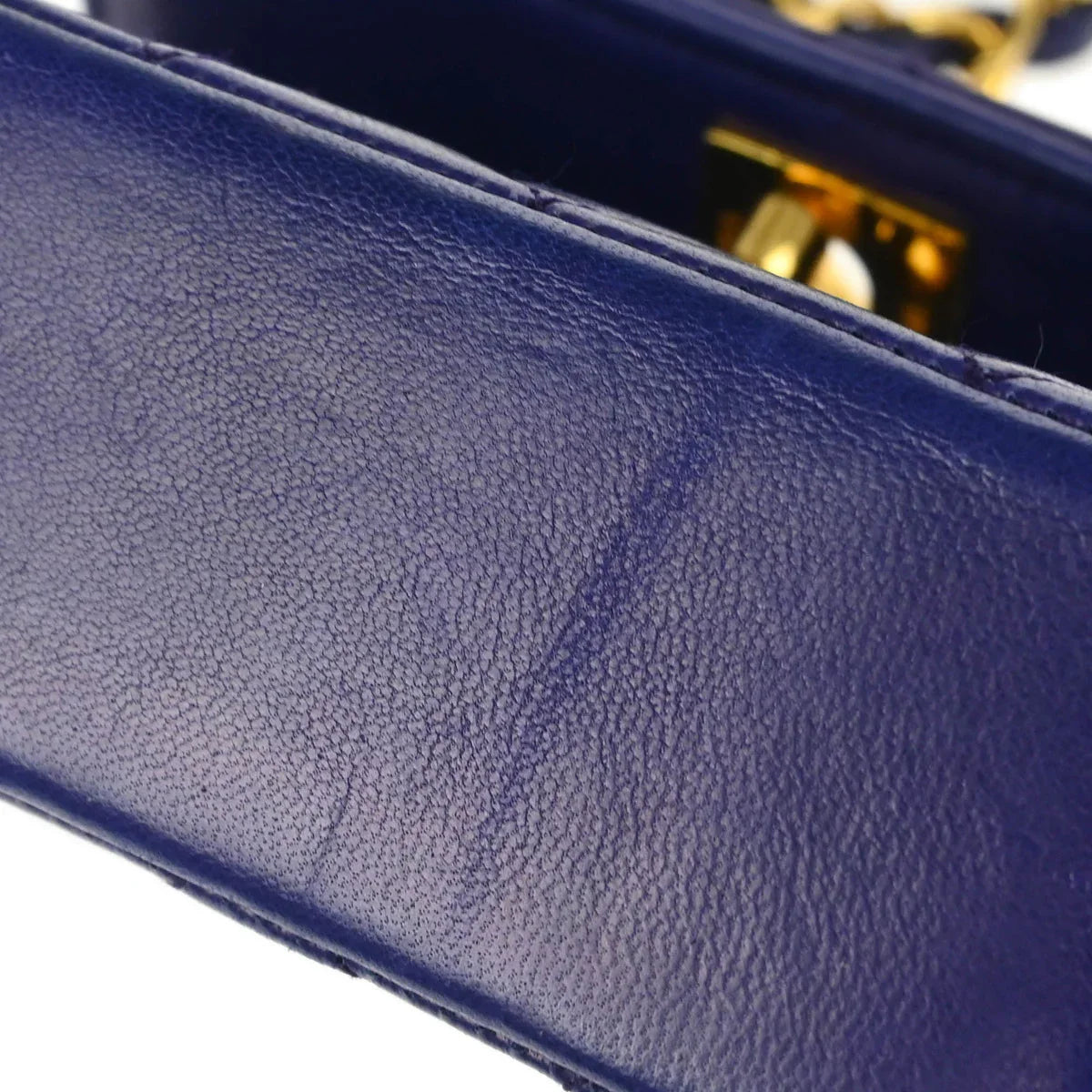 Chanel Purple Lambskin Shoulder Bag