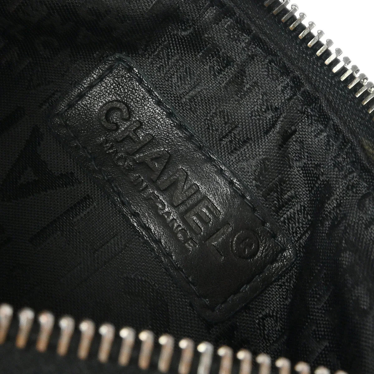 Chanel Black Lambskin Choco Bar Fringe Handbag