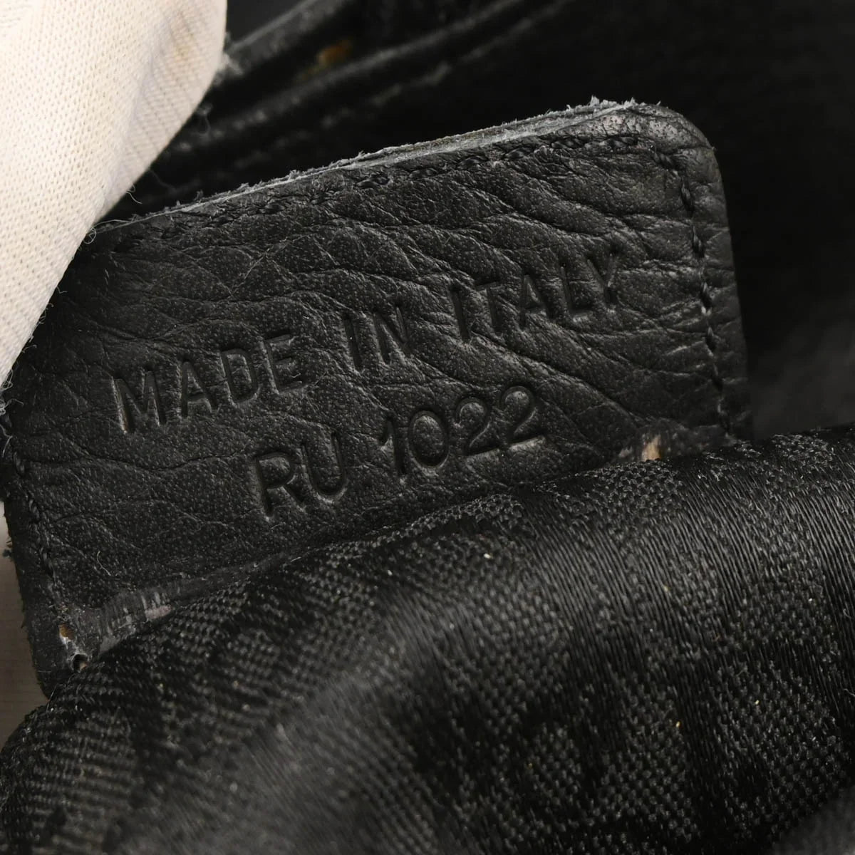 Christian Dior Black Leather Saddle Handbag